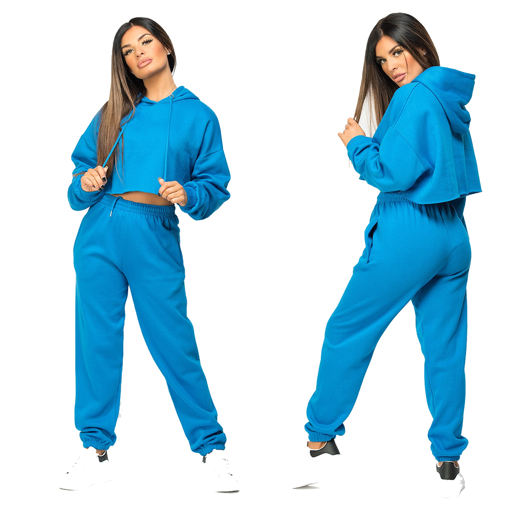 Women's Crop Hoodies Sets